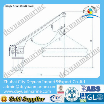 Single Arm Rotary Boat/Raft Davit (with Crane)